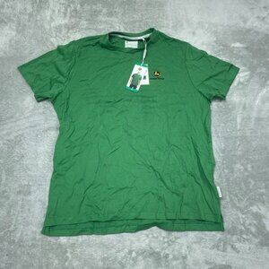 John Deere Green Logo Graphic T-Shirt Mens XL 100% Cotton Casual 6953